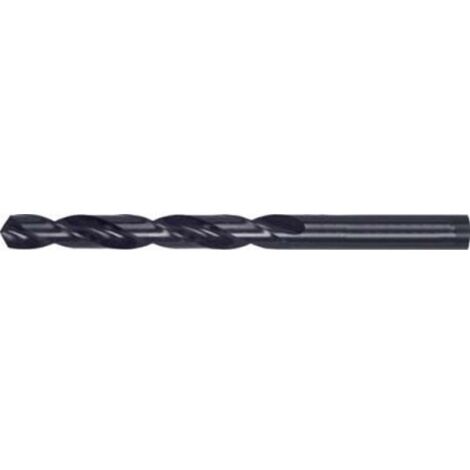 Foret hélicoïdal avec queue cylindrique courte, en acier à coupe rapide, Type N, DIN 338, profil rectifié, Ø h8 : 0,70 mm, Long. totale 28 mm (Par 10) (1/5)