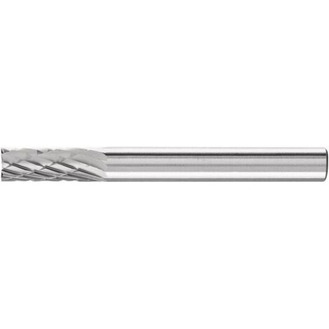 Fraise sur tige de 6 mm, en carbure, forme cylindrique ZYA-S, avec denture frontale, denture 3 PLUS, Forme : ZYA-S 0616, Ø de la tête 6 mm