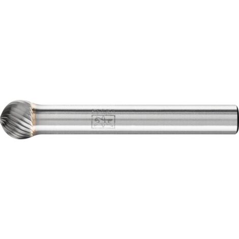 Fraise sur tige de 6 mm, en carbure, forme sphérique KUD, denture 5, Forme : KUD 0807, Ø de la tête 8 mm, Long. de tête 7,0 mm, Long. totale : 47 mm (1/5)