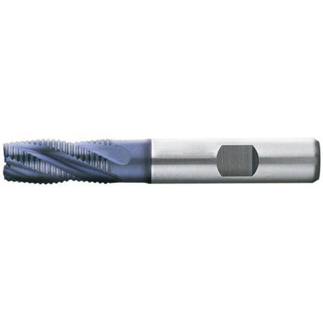 Fraise d'ébauche courte, type HR, 3 à 6 dents, en acier à coupe rapide à 10% de cobalt, surface recouverte de TiAIN, Ø d1 - k12 : 12,0 mm (1/5)