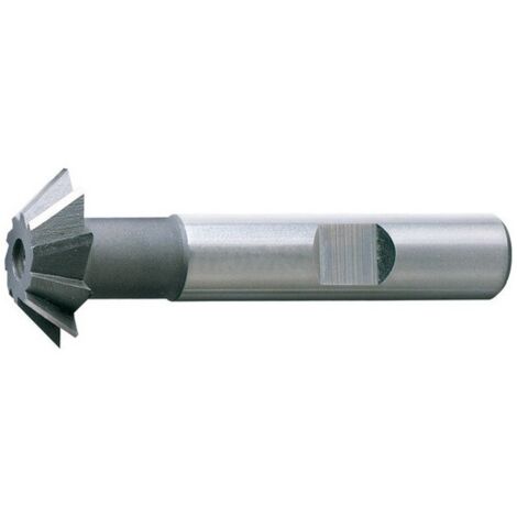 Fraise conique, forme D, 60°, Ø d1 - js16 : 28,0 mm, Long. totale l1 80 mm, Hauteur de coupe b - js 14 11,0 mm, Ø queue d2 - h6 : 16 mm, Dents : 10 (1/5)