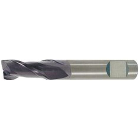 Fraise cylindrique courte, type N, queue HB - UF, en carbure monobloc, INOX, surface recouverte de TiAIN, Ø d1 - e8 : 10,0 mm, Long. totale I1 70 mm (1/5)