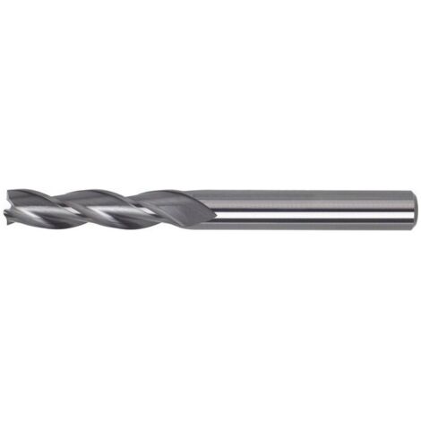 Fraise cylindrique extra longue, 30°, en carbure monobloc, sans revêtement, Ø d1 - h10 : 8,0 mm, Long. totale l1 100 mm, Long. coupe l2 40 mm (1/5)