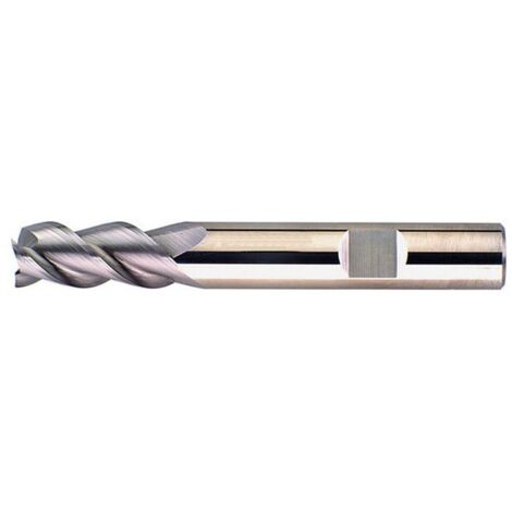 Fraise cylindrique longue, 3 dents, 45°, en carbure monobloc, sans revêtement, Ø d1 - h10 : 20,0 mm, Long. totale l1 104 mm, Long. coupe l2 32 mm (1/5)