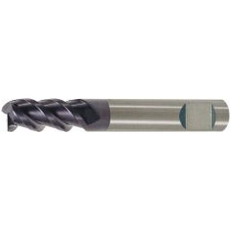 Fraise cylindrique longue, queue HB, en carbure monobloc, Ø d1 - h10 : 10,0 mm, Long. totale l1 70 mm, Long. coupe l2 22 mm (1/5)