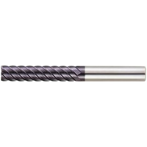 Fraise cylindrique extra long, type H, en carbure monobloc, surface recouverte de TiAIN, de 45°, Ø d1 - e8 : 8,0 mm, Long. totale l1 90 mm (1/5)
