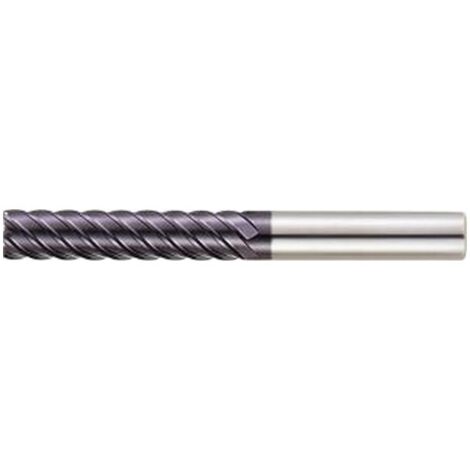 Fraise cylindrique extra long, type H, en carbure monobloc, surface recouverte de TiAIN, de 45°, Ø d1 - e8 : 10,0 mm, Long. totale l1 100 mm (1/5)