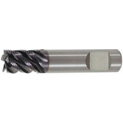 Fraise d'ébauche courte, type HR, en carbure monobloc, surface recouverte de TiAlN, pour le traitement de l'INOX, Ø d1 - h10 : 12,0 mm (1/5)