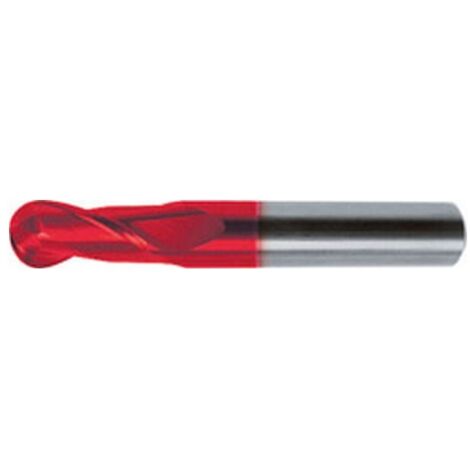 Fraise à rayon, longue, type N, queue DIN 6353-HA, UF, surface à revêtement Fire, Ø d1 - h10 : 4,0 mm, Long. totale I1 57 mm (1/5)
