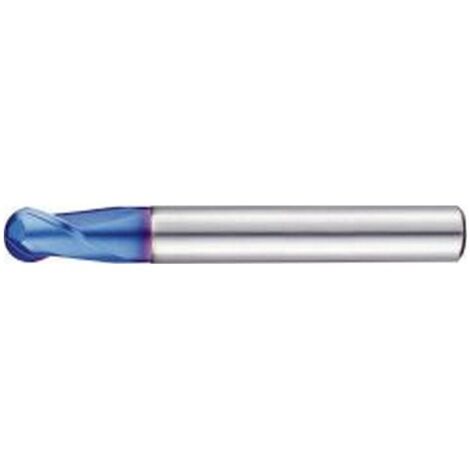 Fraise bout hémisphérique courte, type N, en carbure monobloc, NANO, revêtement TiAIN-S, Ø d1 - h8 : 12,0 mm, Long. totale l1 80 mm (1/5)