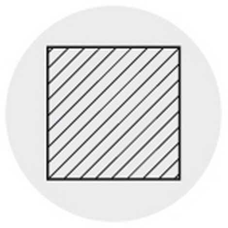 Barreau, DIN 4964, forme B, carré, h x h : 8 x 8 mm, Long. totale 200 mm