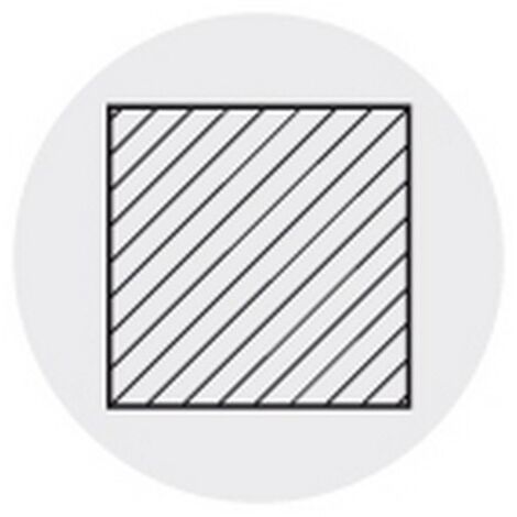 Barreau, DIN 4964, forme B, carré, h x h : 10 x 10 mm, Long. totale 80 mm
