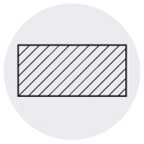 Barreau, DIN4964, forme D, plat, h x l : 12 x 6 mm, Long. totale 200 mm