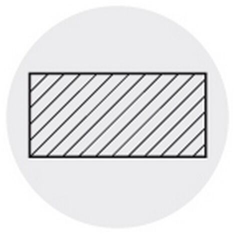 Barreau, DIN4964, forme D, plat, h x l : 12 x 8 mm, Long. totale 200 mm