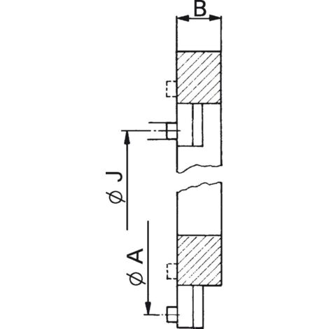 Dispositif de rectification des mors pour mandrin à trois mors, Taille : 0, Ø extérieur 153 mm, Ø intérieur 110 mm (1/3)