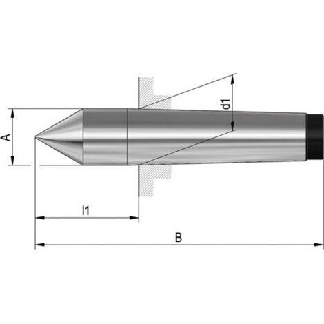 Coins durs, type 665, pointe pleine, MK : 4, A 31,6 mm, B 160 mm, d1 : 31,267 mm, l1 : 57,5 (1/3)