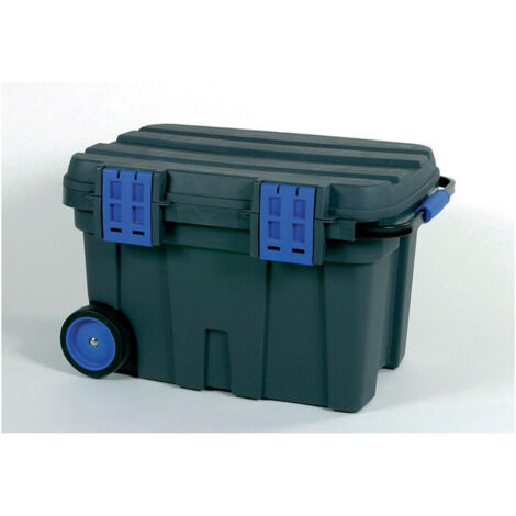 Boîte à outils Toolchest 75 L.675xP.472xH.416mm avec 2 roues avec poignée de tirage sur PP Vol.75l avec 2 porte-outils RAACO (1/3)