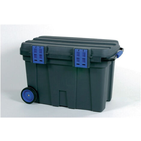 Boîte à outils Toolchest 100 L.775xP.472xH.493mm avec 2 roues avec poignée de tirage a.PP Vol.100l avec 2 porte-outils RAACO (1/3)