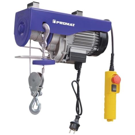 Appareil de levage cap.charge ss/av roul. renvoi 125/250 kg puissance du moteur 500 W H. course (longueur de la corde) 12/6 m PROMAT (1/4)