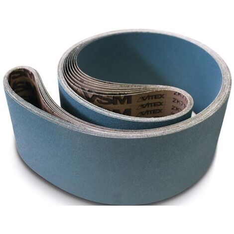 Bande abrasive ZK713X L. 1000 mm l. 100 mm granulation 120 pour acier/INOX/métau (Par 10)