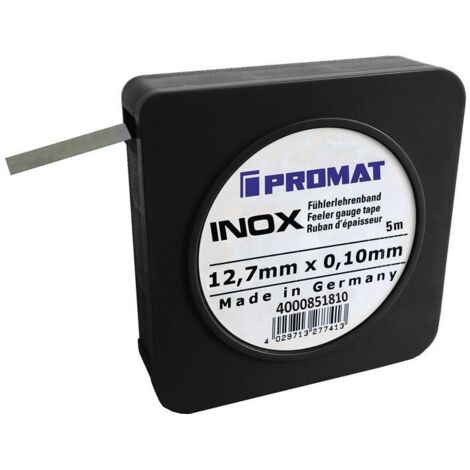 Clinquant épaisseur 0,06 mm INOX longueur 5 m largeur 12,7 mm