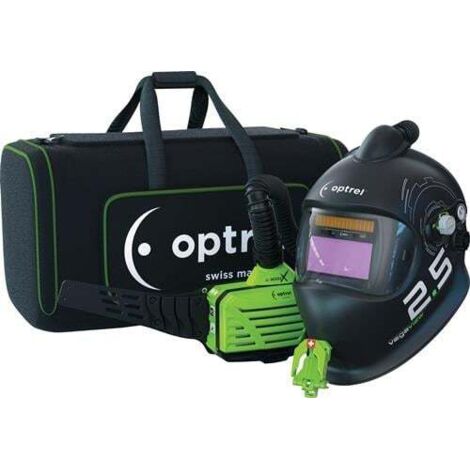 Casque de soudeur Vegaview 2.5 avec protection respiratoire TH3 – Ventilation assistée réglable – Champ de vision 90x110mm – 4580050 – Optrel