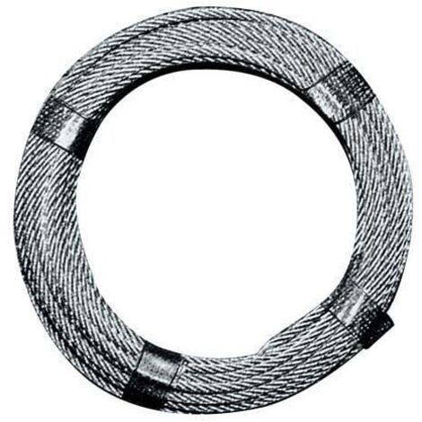 Câble en acier D. 50-60 mm long. 10 m 6 x 12 + 1 FE force de rupture minimum 9 (1/2)