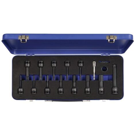 Jeu de douilles Kraft 24 pièces 1/2 po. long T/6 pans creux (1/2)
