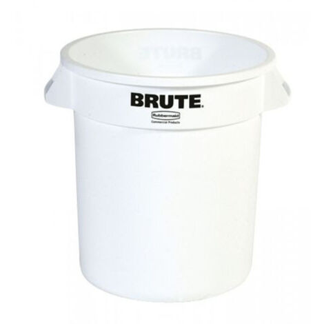 Fût polyvalent blanc 38 l PE D. extérieur 400xH435 mm RUBBERMAID