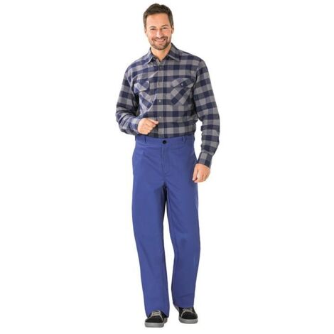 Pantalon à ceinture de soudage taille 56 bleu granuleux (1/3)