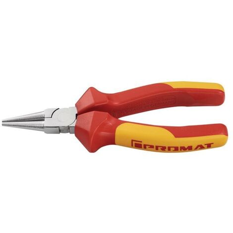 Pince à becs ronds longueur 160 mm pince chromée gaines multicomposant PROMAT (1/4)