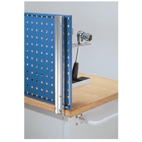Support d'établi pour longueur du panneau 1500/2000 mm adapté à panneaux perf. à trous/fentes RASTERPLAN