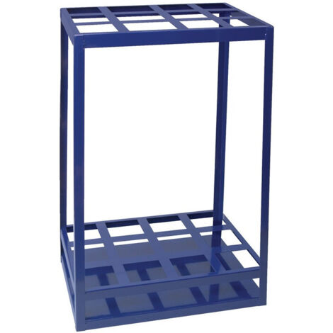 Support pour tiges filetées bleu RAL 5022 – Dimensions 650x540x390 mm – Conçu pour stockage efficace – Pour tiges jusqu'à 20 mm - H650xl540xP390