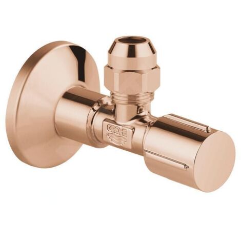 GROHE Robinet d'équerre 22037 1/2x3/8'' rosace poignée métallique warm sunset, 22037DA0 (1/3)