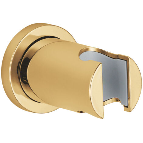 Grohe – Support mural pour douchette Cool Sunrise – Métal durable – Rosace ronde – Garantie 5 ans – Conçu pour salle de bain moderne - 27074GL0