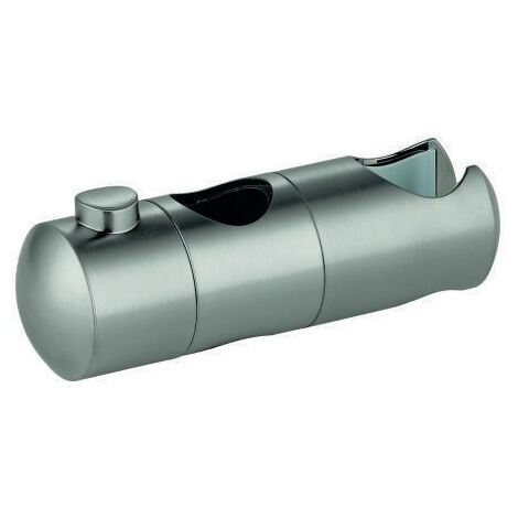 Grohe – Élément coulissant en acier – Finition supersteel – Conçu pour espaces humides – Curseur barre de douche 48099