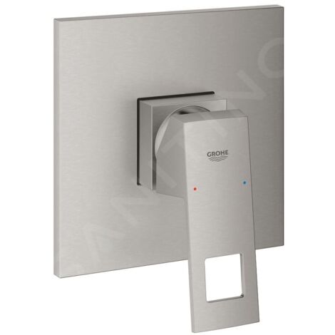 Mitigeur de douche monocommande Grohe EUROCUBE FMS f Rapido SmartBos (35600) acier (1/5)