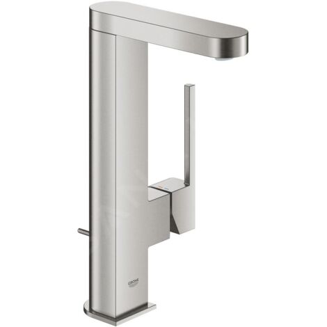 Mitigeur lavabo Plus 23851 L-Size bec orientable sortie acier (1/4)