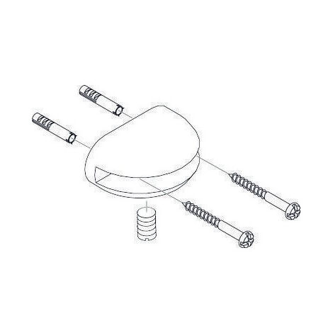 Support Axor pour étagère en verre, chrome (1/2)