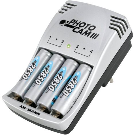 Chargeur à enficher à accu Photo Cam III pour 4 batteries 4 x batteries AA NiMH (1/5)