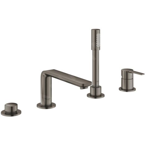 Set mitigeur de baignoire Grohe 4L LINEAR EH avec frein à main. Sena ha graphite brossé (1/5)