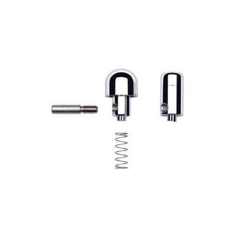 HG bouton thermostat poignée nickel brossé (1/2)