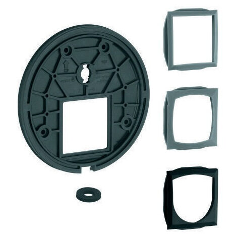 Plaque de montage GROHE 48438 pour EMH-FMS avec inverseur 2 voies (1/4)