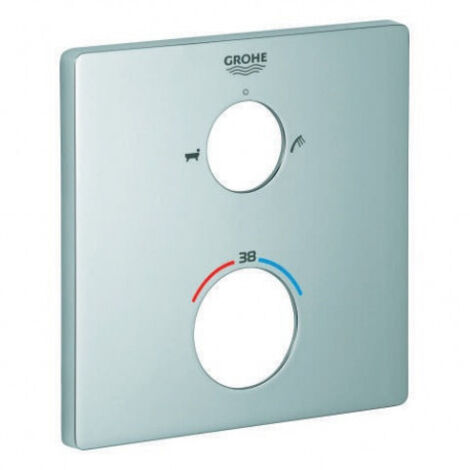 Rosace Grohe 49079 carré pour THM-Kit de garnitures chromé (1/4)