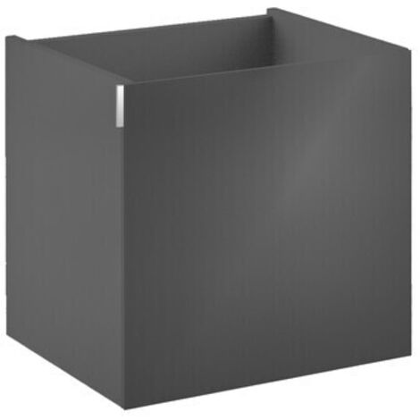 Meuble sous-vasque 396x392x320mm Porte poignée gauche noir (1/5)