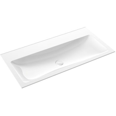 Lavabo invité Emco ASIS 1011x522mm. blanc avec 2 Trous du robinet (1/5)