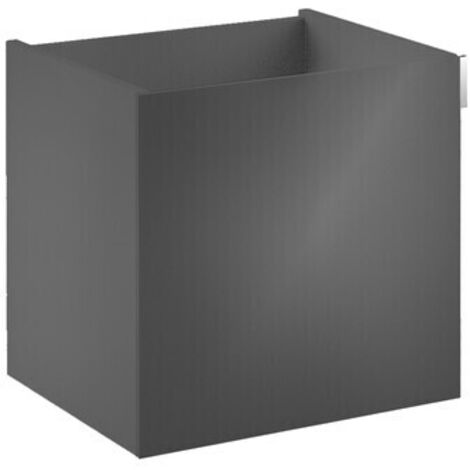 Meuble sous-vasque 396x392x320mm Porte poignée droite noir (1/5)