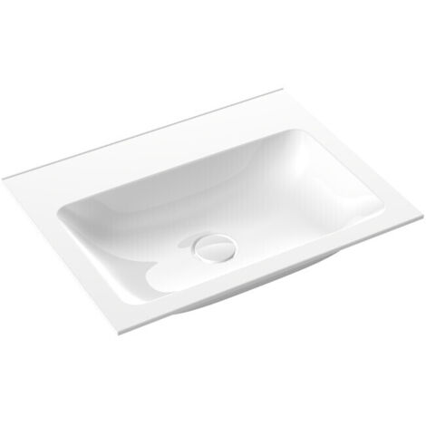 Lavabo invité Emco ASIS 611x475mm. blanc avec 1 Trou du robinet (1/5)