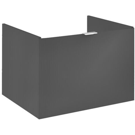 Meuble sous-vasque 608x440x475mm noir (1/5)