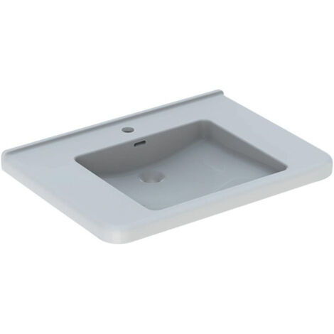 Lavabo Geberit RENOVA COMFORT SQUARE 750x550mm unterfahrbar blanc KT